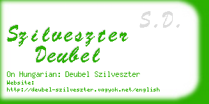 szilveszter deubel business card